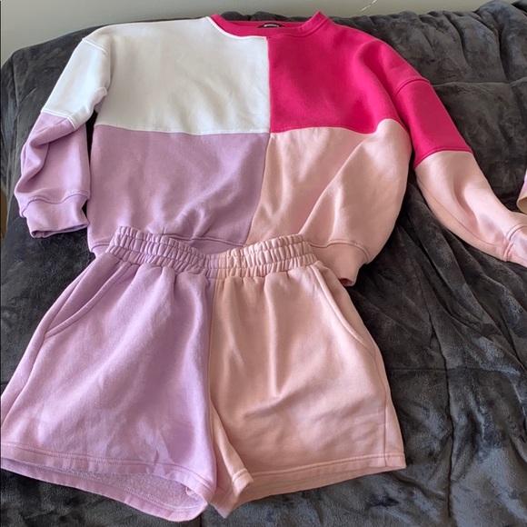 Missguided color block sweat set BOTTOMS ONLY - Picture 1 of 1